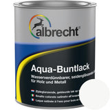 Albrecht Aqua-Buntlack seidenglanz 9110 weiß 750 ml Lack Weißlack