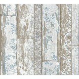 Livingwalls Vliestapete Mustertapete Holzoptik Shabby Chic Landhausstil