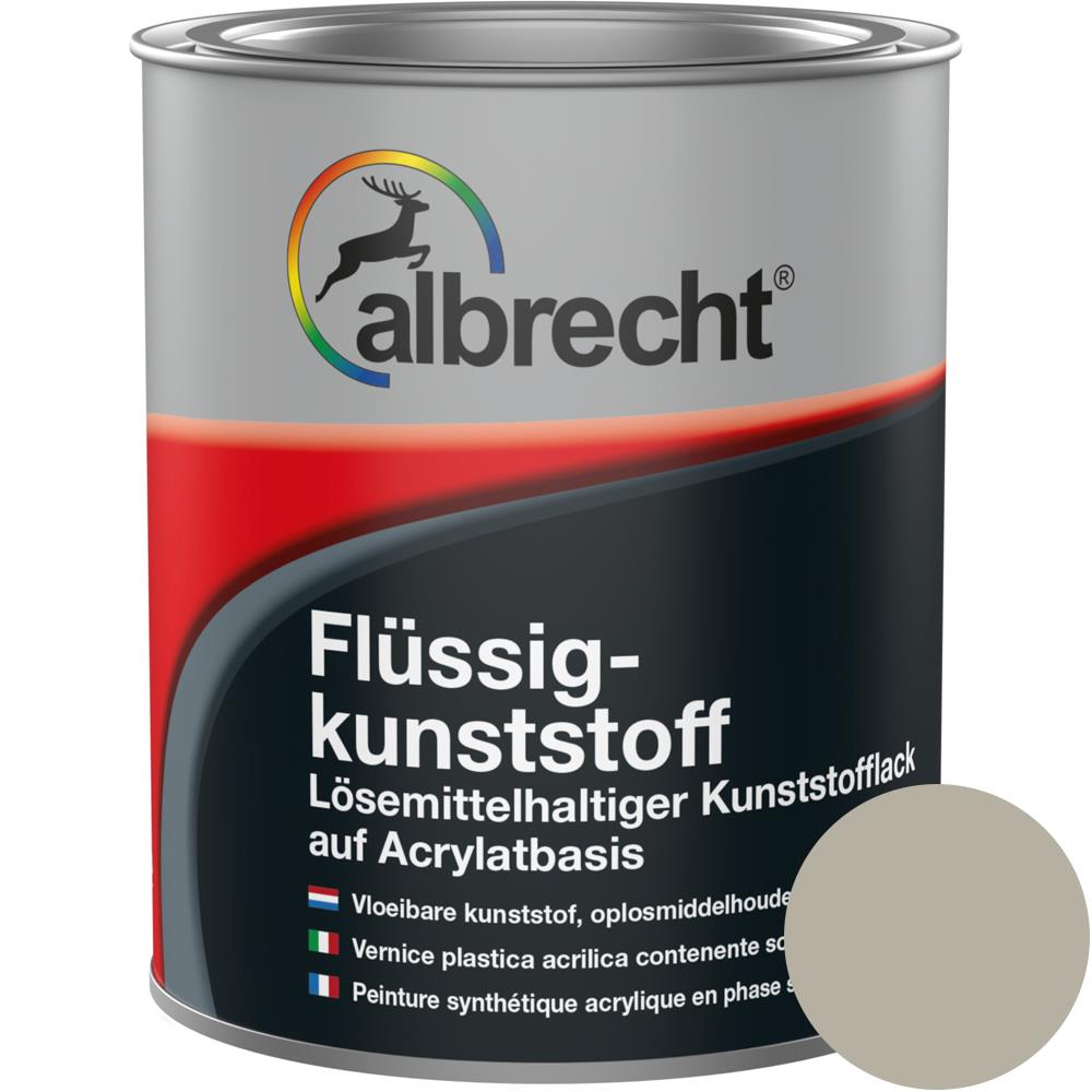 Albrecht Flüssigkunststoff Kunststoff Flüssig Bodenbeschichtung Kieselgrau 750ml