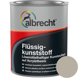 Albrecht Flüssigkunststoff Kunststoff Flüssig Bodenbeschichtung Kieselgrau 750 ml