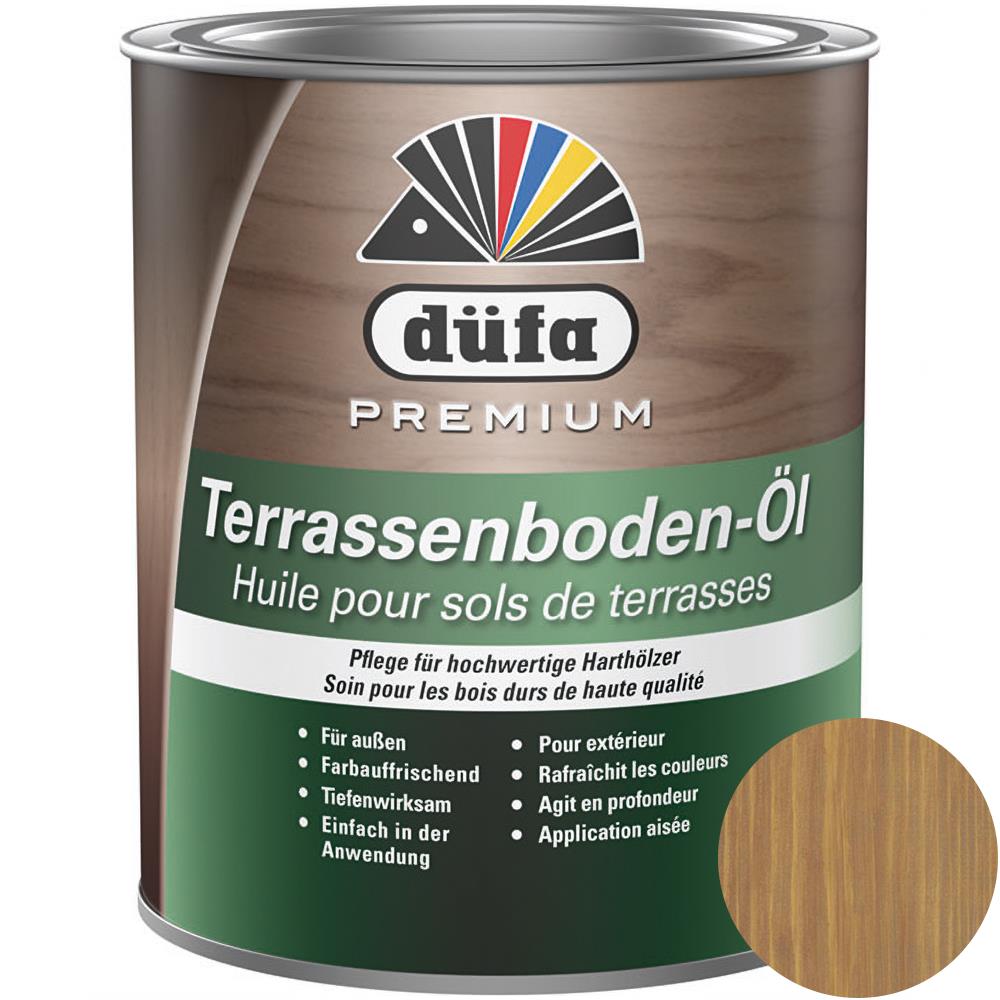 Düfa Premium Terrassenboden-Öl BANGKIRAI 750 ml Terrassenöl Hartholzöl