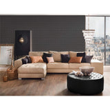 Architects Paper Textiltapete mit grafischen Ornamenten Grau