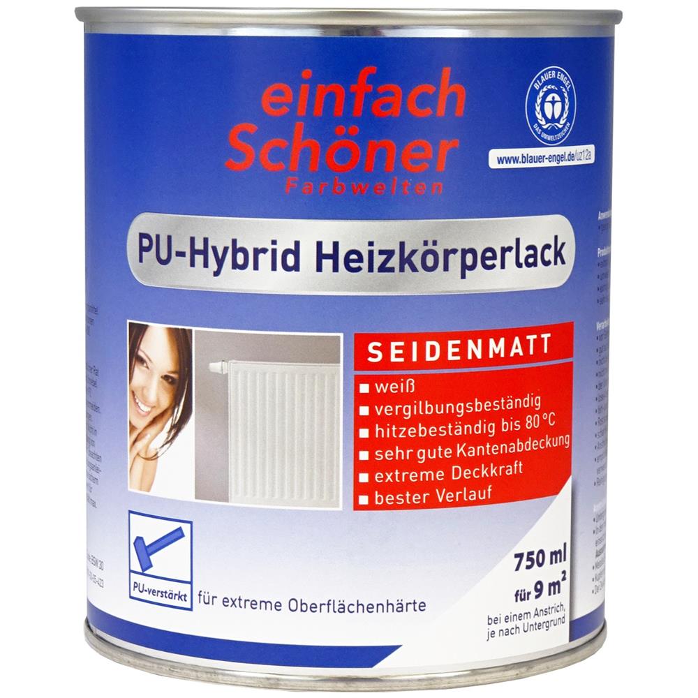 Wilckens eS PU-Hybrid Heizkörperlack seidenmatt, Weiß, 750 ml