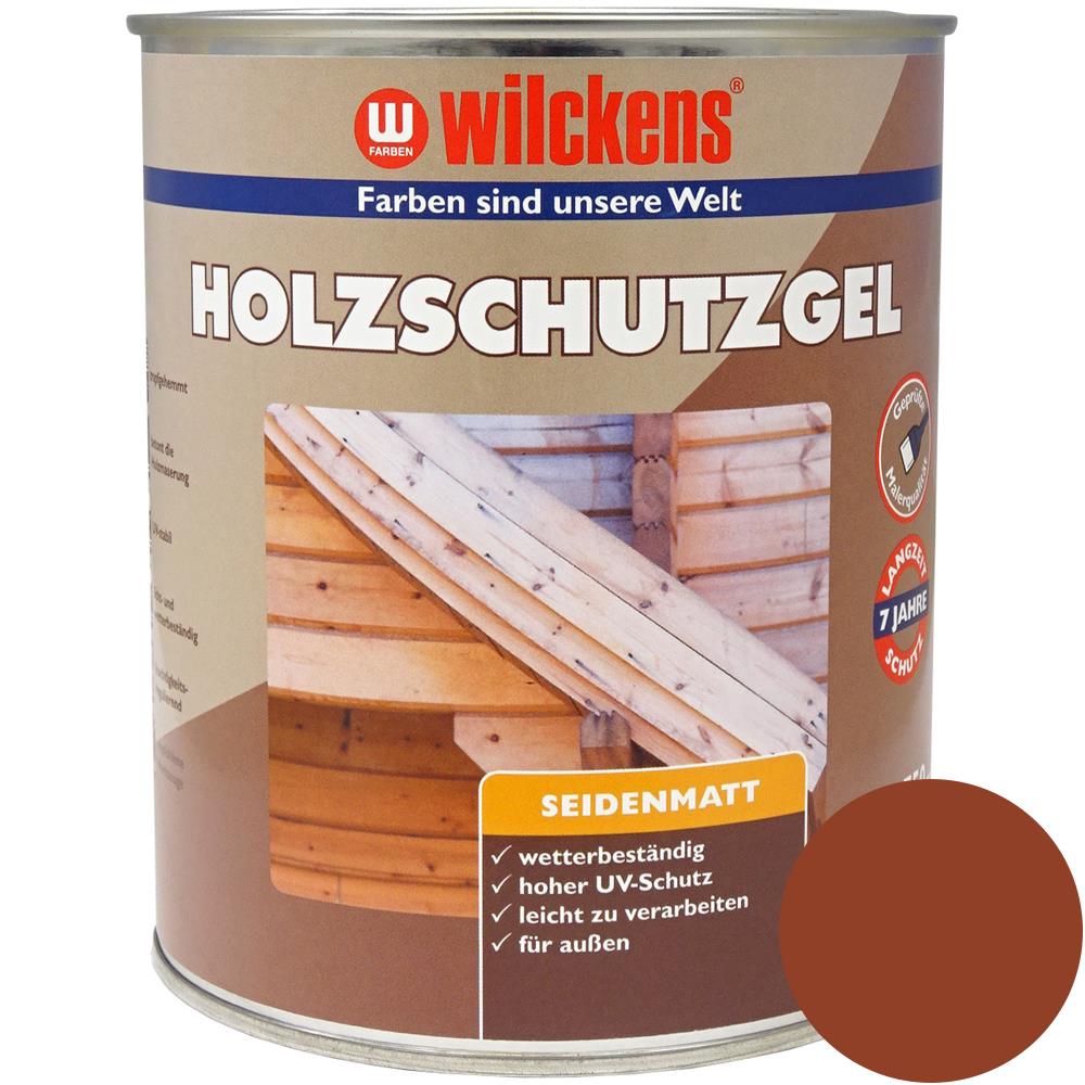 Wilckens Holzschutzgel seidenmatt, Mahagoni, 750 ml