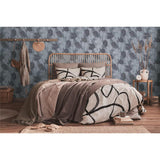 Livingwalls Palmentapete Grau Anthrazit Silber Dschungeltapete Vliestapete