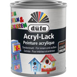 düfa Acryl-Lack Bastellack SCHWARZ 125ml seidenmatt Spielzeug geeignet Buntlack
