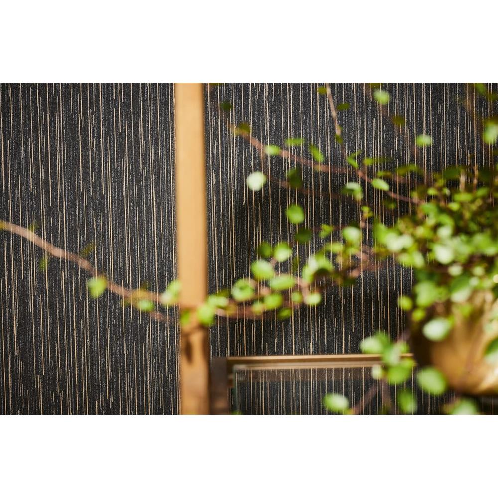 Architects Paper Tapete Schwarz Gold mit Glitzer- und Glanzeffekt Mustertapete Vliestapete