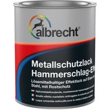 Albrecht Metalllack Hammerschlag-Effekt Aluminium Rostschutz Glänzend 375ml