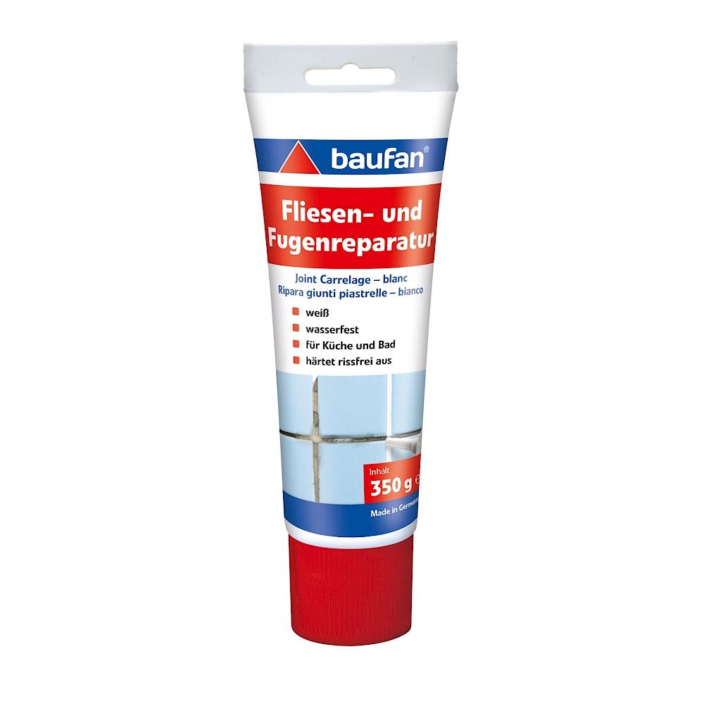 baufan Fliesen- & Fugenreparatur Weiß 350 g Fugenmasse Fugen-Mörtel