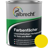 Albrecht Farbenfächer RAL 1021 Rapsgelb 750 ml Buntlack hochglanz Lack