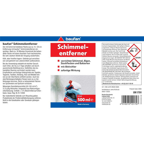 baufan Schimmelentferner chlorhaltig 500 ml