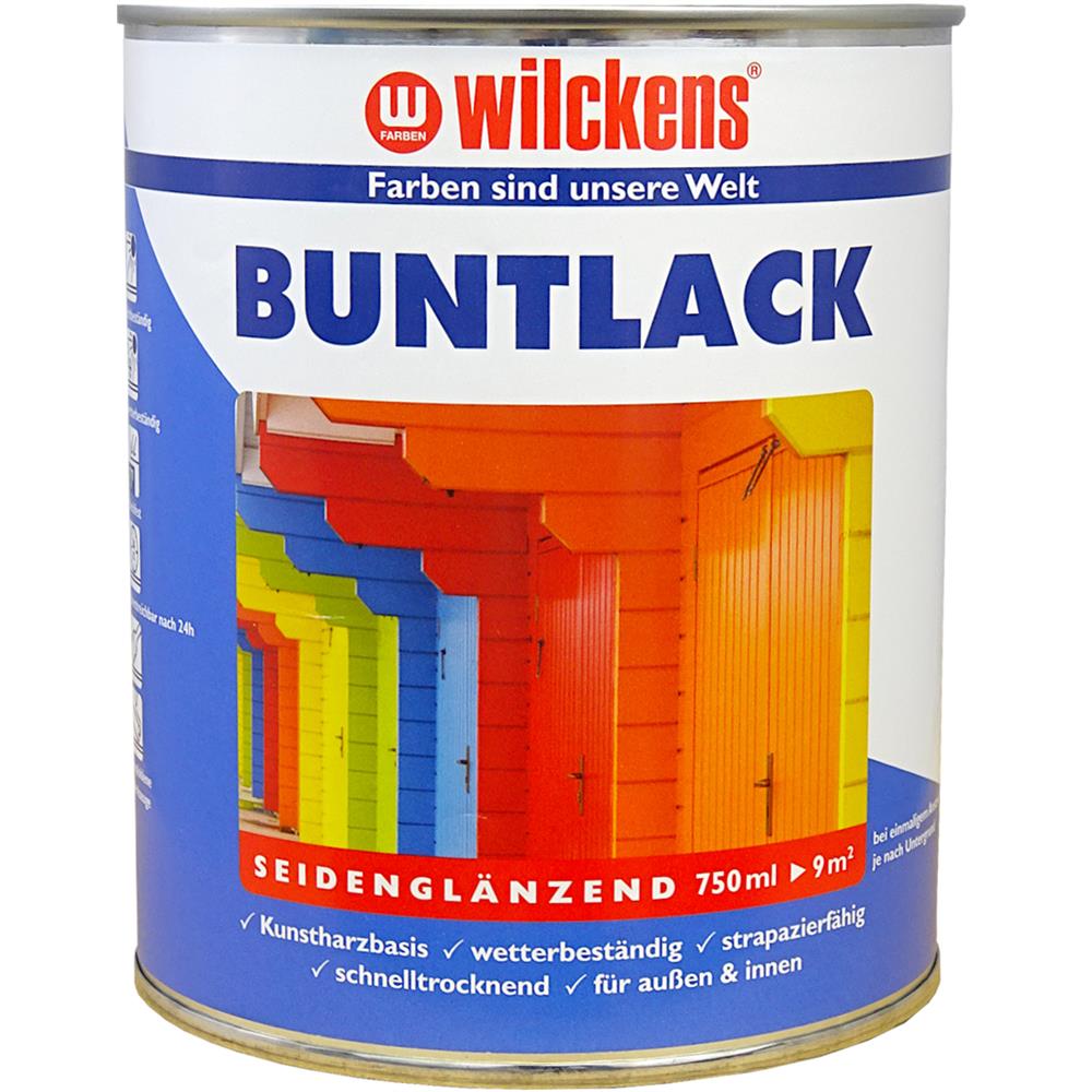 Wilckens Buntlack seidenglänzend, Reinweiß (RAL 9010), 750 ml