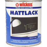 Wilckens Mattlack Tafellack, Tiefschwarz (RAL 9005), 750 ml