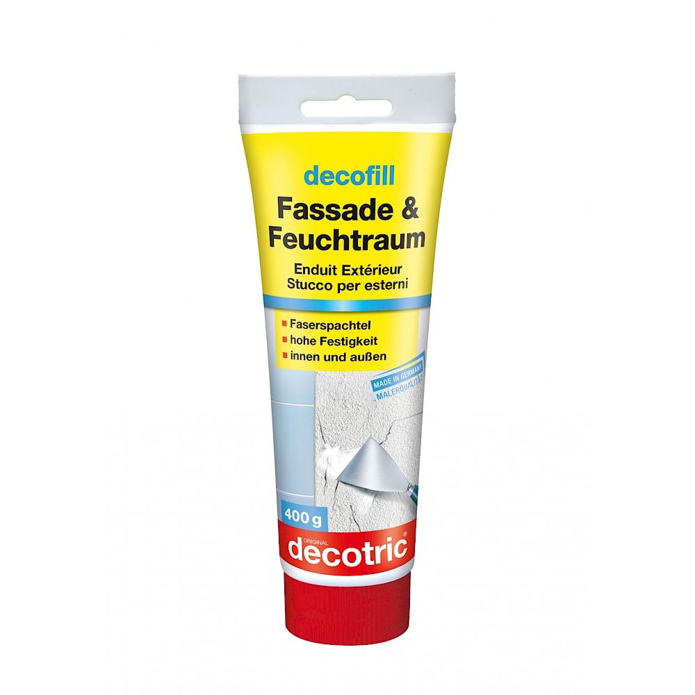 Decotric Decofill Reparatur Fassade+Feuchtraum wetterfest und faserverstärkt 400 g