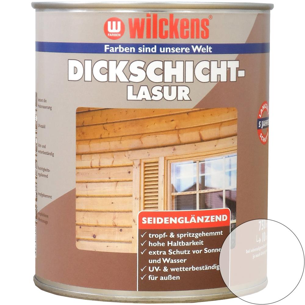 Wilckens Dickschichtlasur seidenglänzend, Farblos, 750 ml