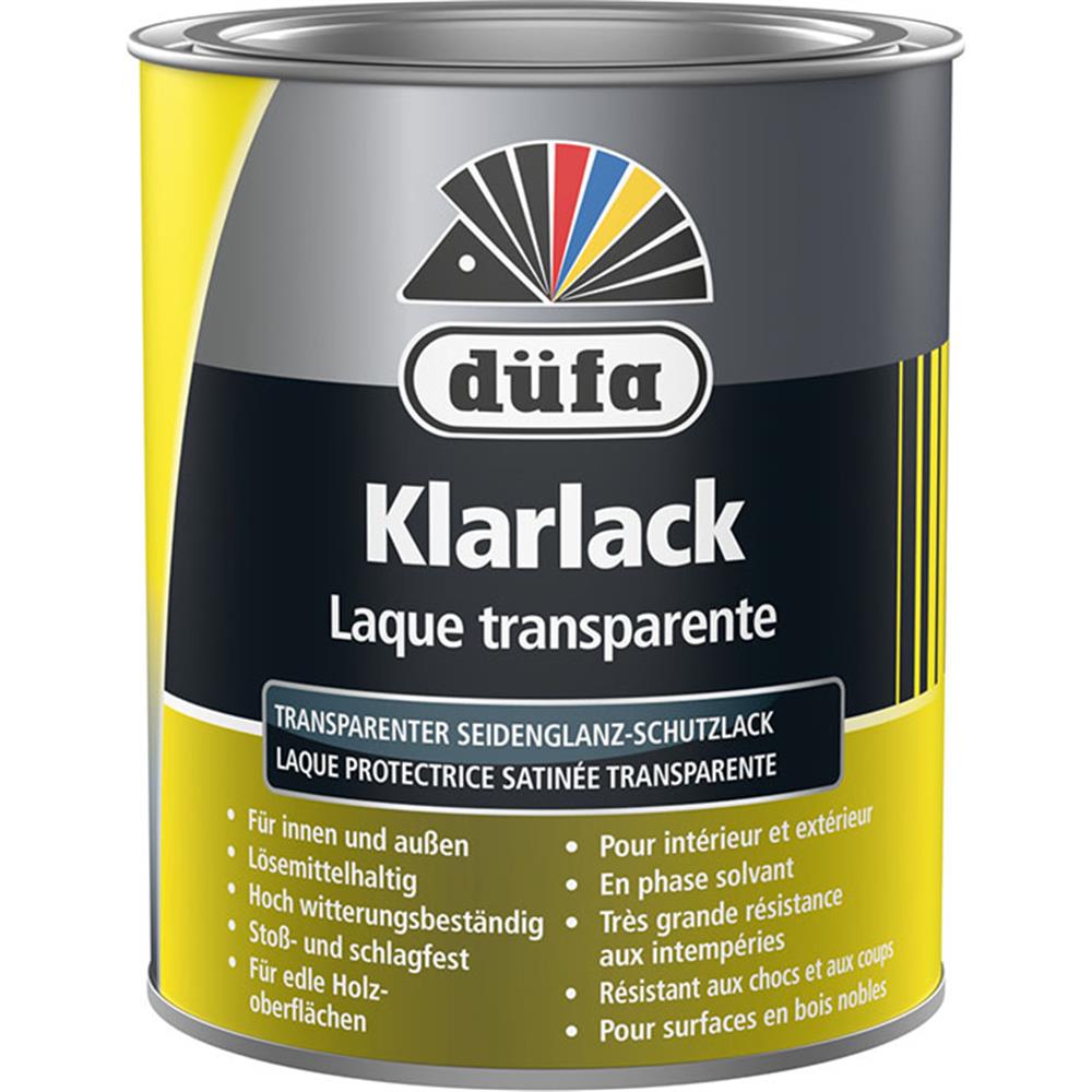 Düfa Klarlack seidenglänzend 750 ml Lack Schutzlack Glanzlack