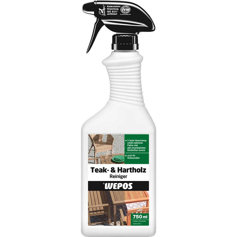 Wepos Teak- und Hartholz Reiniger 750 ml Holzmöbelreiniger