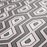 Architects Paper Mustertapete Jungle Chic Retrotapete rosa grau weiß matt