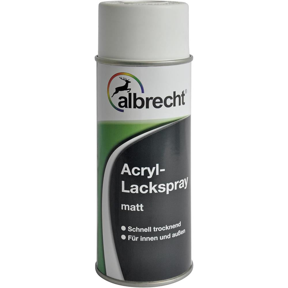 Albrecht Acryl Lackspray matt RAL 9010 Weiß 400 ml - Spraylack innen außen