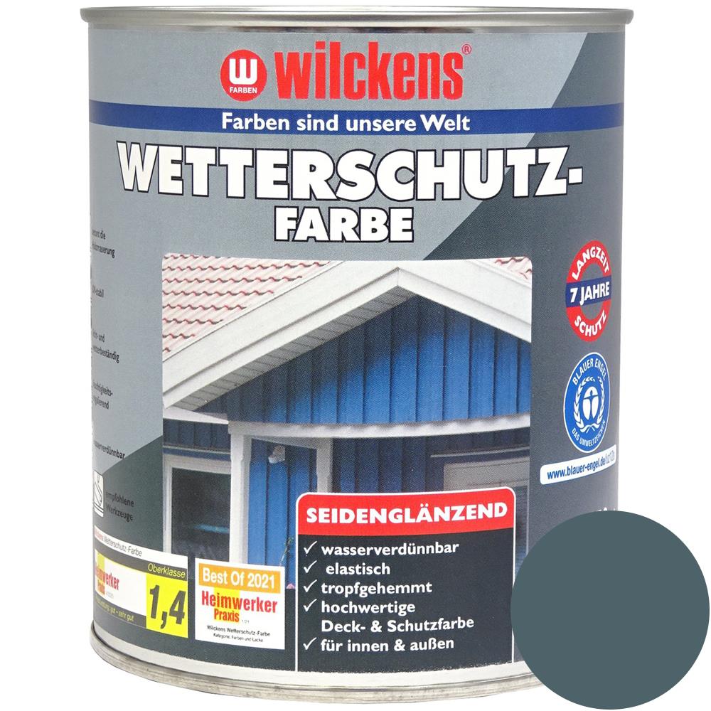 Wilckens Wetterschutzfarbe seidenglänzend, Anthrazitgrau (RAL 7016), 750 ml