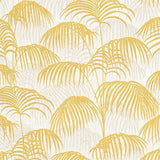 Architects Paper Tessuto 2 Textiltapete Palmenprint Tapete gelb metallic weiß