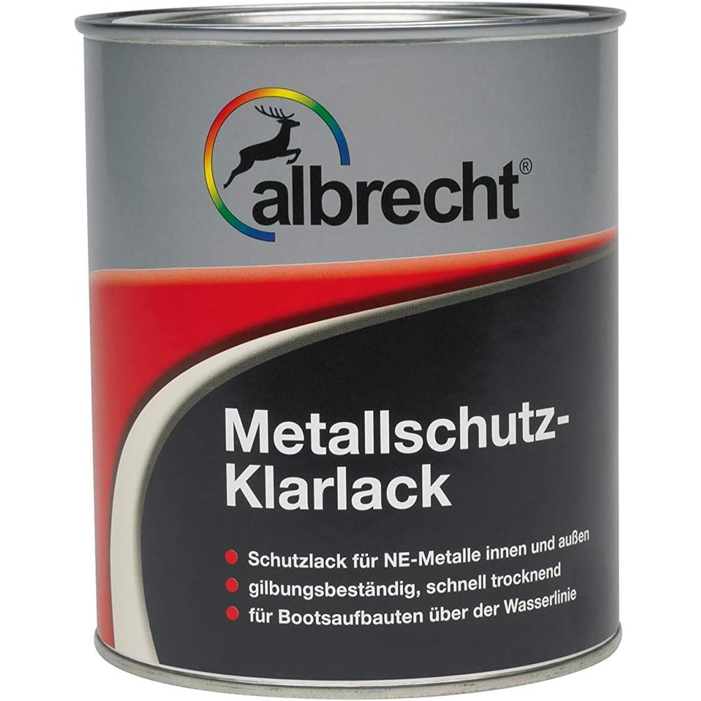 Albrecht Metallschutz-Klarlack 375 ml - Klarlack für Aluminium, Zink & Kupfer