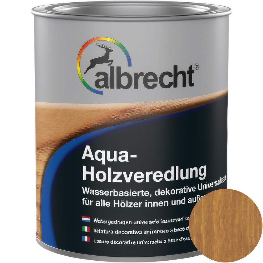 Albrecht Aqua-Holzveredlung eiche 750 ml Universallasur Holzlasur Schutzlasur