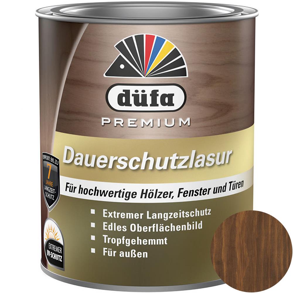 Düfa Premium Dauerschutzlasur NUSSBAUM 750 ml Lasur Holz Schutzlasur
