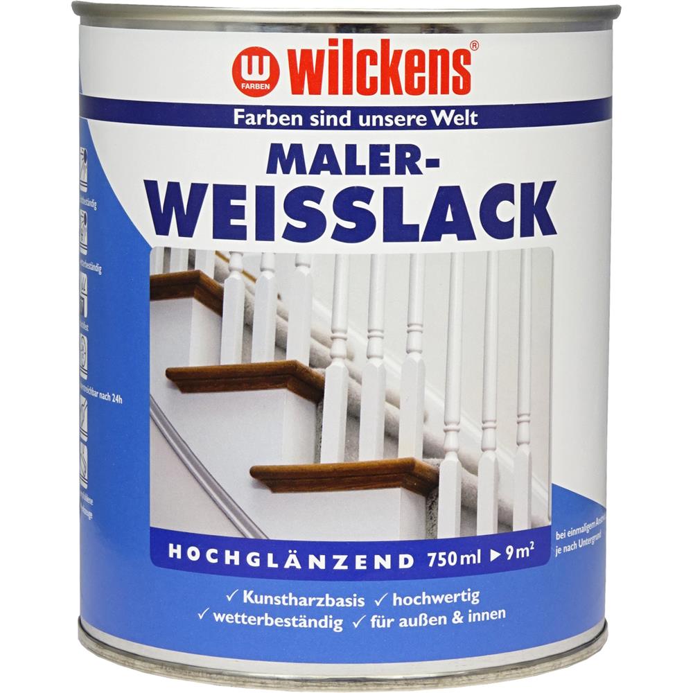 Wilckens Maler-Weißlack hochglänzend, 750 ml