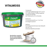 baufan proNatur Vitalweiß 5L weiße Wandfarbe Matt Innenfarbe Sol-Silikatfarbe