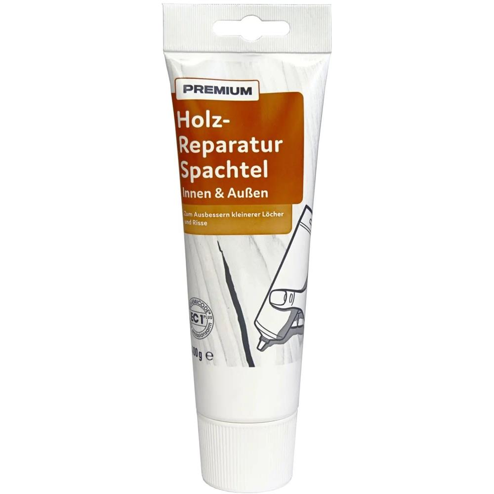 Wilckens Premium Holz-Reparaturspachtel Weiß Innen & Außen 400g Holzreparaturspachtel