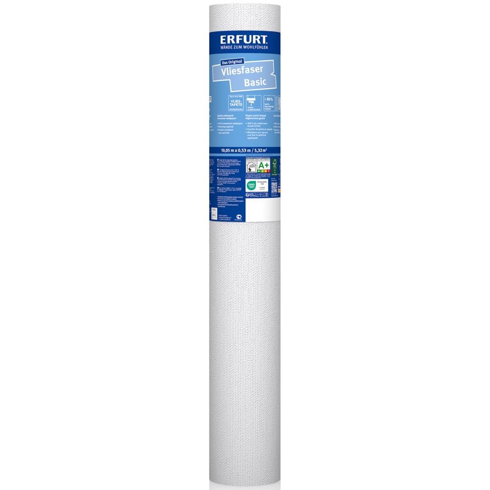 ERFURT VLIESFASER BASIC 104 Vliestapete 10,05 x 0,53 m - 6 Rollen