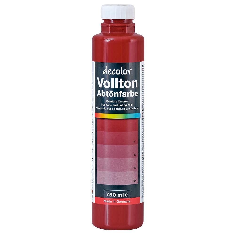 decolor Vollton- und Abtönfarbe, Weinrot, 750 ml
