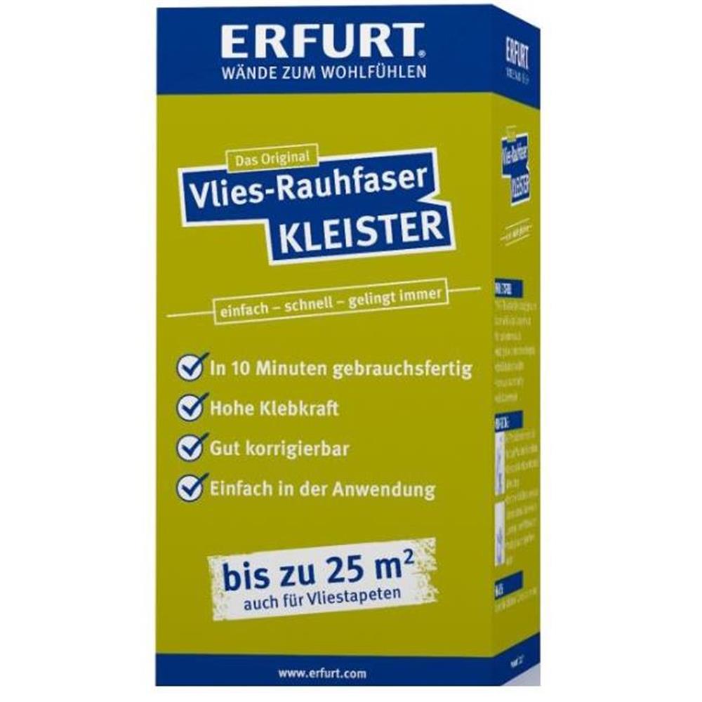 ERFURT Vlies-Rauhfaser Kleister, 200 g, Tapetenkleister für bis zu 25 m² (ca. 3 Rollen)