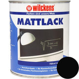 Wilckens Mattlack Tafellack, Tiefschwarz (RAL 9005), 750 ml